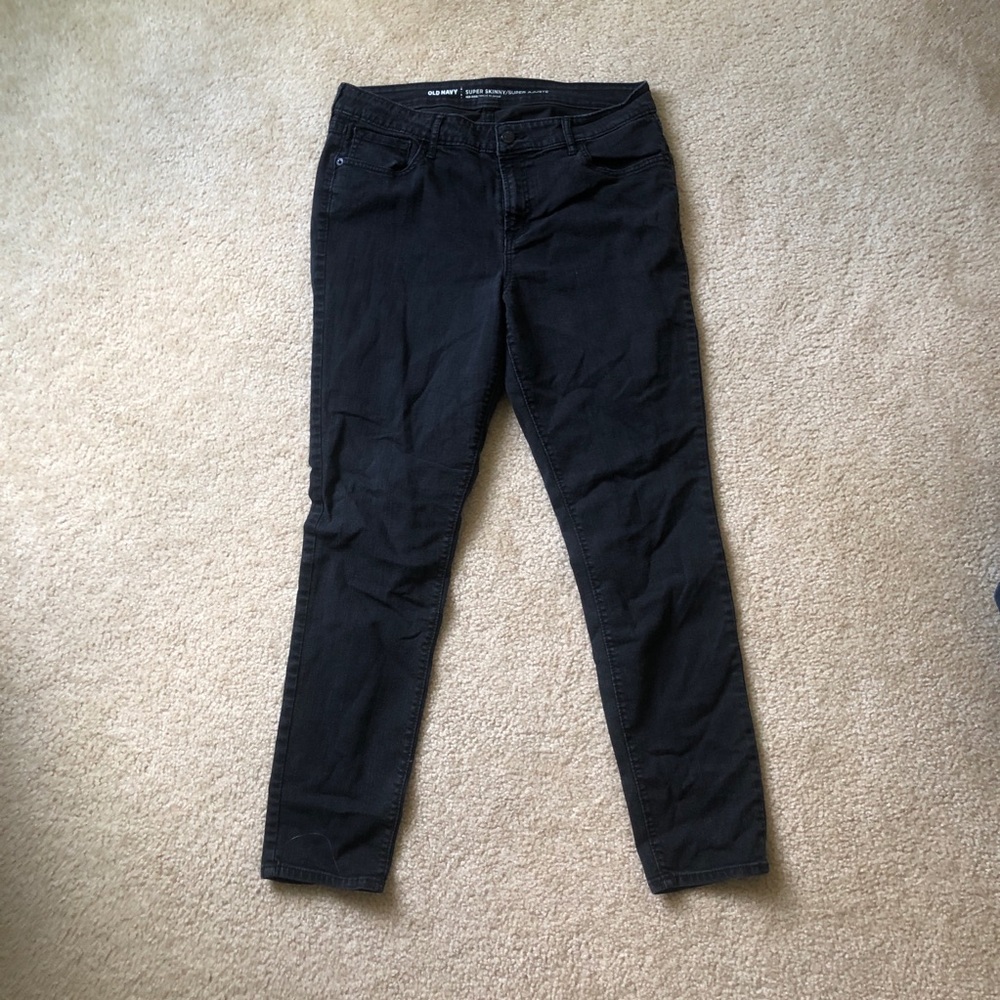 Womens Old Navy Super Skinny Midrise Size 12